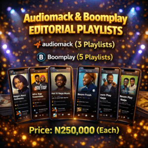 Editorial Playlists: Audiomack & Boomplay